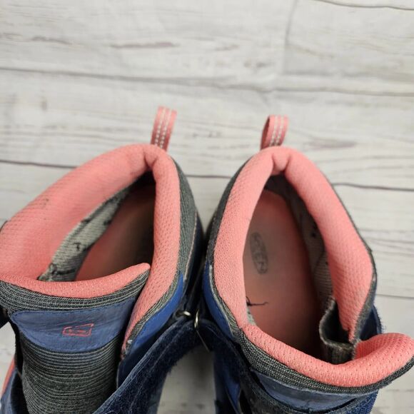 Keen Shoes For Kids Hikeport 2 Blue Pink 2 Strap Size 6 Outdoors Waterproof USED - Picture 13 of 15